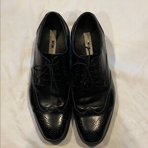 Joseph Abboud Black Leather Oxfords